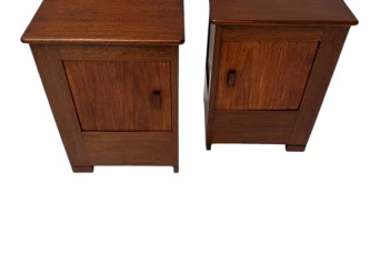 Art Deco Modernist Nightstands by J.A. Muntendam for L.O.V. Oosterbeek, 1920s 2